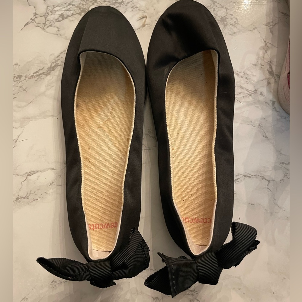 J.Crew Crewcuts ballet flats with bow back size 4